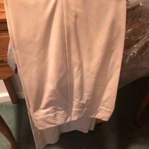Pants, cream color, long, wide leg